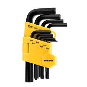 JUEGO DE 10 LLAVES ALLEN MM PUNTA  HEX 