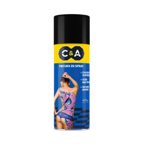 PINTURA SPRAY NEGRO MATE 12 400ML C&A 1520101152002