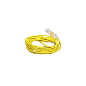 EXTENSION AMARILLA C/3 TOMAS C/FOCO D/NEON 10M 16AWG HOME LIGHT 140283