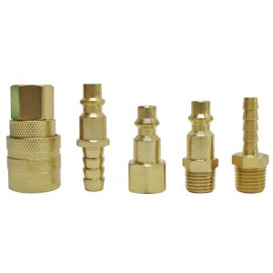 SET DE ACOPLES Y CONECTORES RAPIDOS PARA COMPRESORA 1/4 X 5 UNIDADES KAMASA KM1354