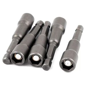 JUEGO DE PUNTAS DE DADOS MAGNETICOS 1/4 HEX 5 PZS KAMASA KM1628