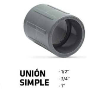 UNION PVC INYECTADA 1/2 S/P - EUROTUBO - (E)