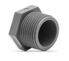 TAPON PVC PRESION MACHO INYECTADO 1 C/R EUROTUBO