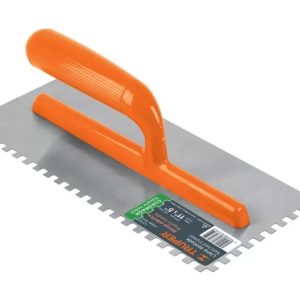 PLANCHA EMPASTAR/RASPIN. DENTADA M/PLASTICO 11X5 15413 TRUPER