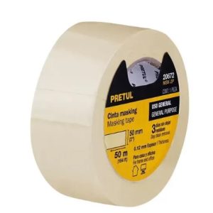 CINTA MASKING TAPE 48MM (2) X50M PRETUL 20672