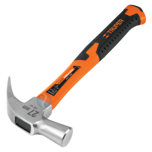 MARTILLO CABEZA CONICA 27 MM. UÃ‘A CURVA. MANGO FIBRA DE VIDRIO. TRUPER 10851 MAC-27F