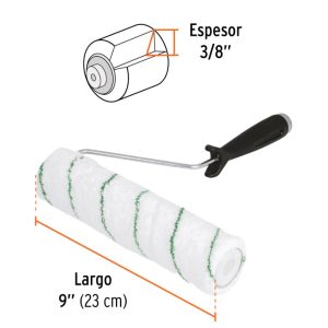 RODILLO PARA PINTAR 9 X 3/8 MICROFIBRA.13894 TRUPER