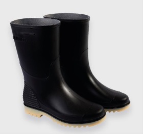 BOTA PVC JUNIOR 25 CM. NEGRA/AMARILLO N 37/38 -02020014