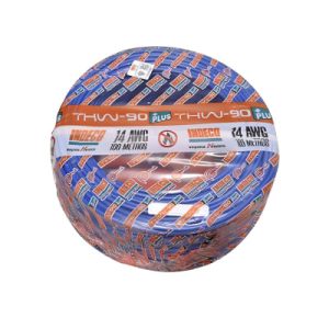 CABLE THW-90+PLUS 14 AWG COLOR AZUL 7 HILOS -INDECO
